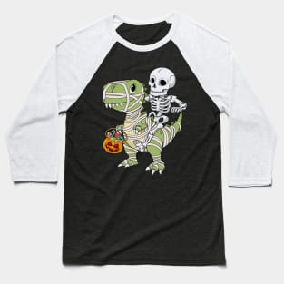 Halloween Shirts for Boys Men Dinosaur T rex Mummy Pumpkin Baseball T-Shirt